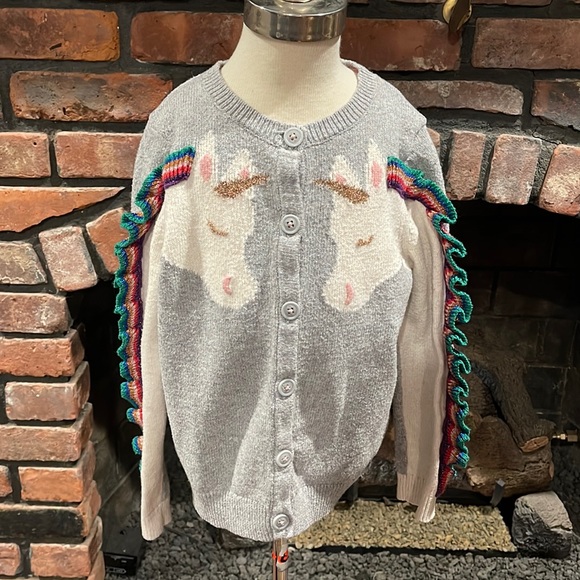 Mini Boden Girls Unicorn Cardigan 